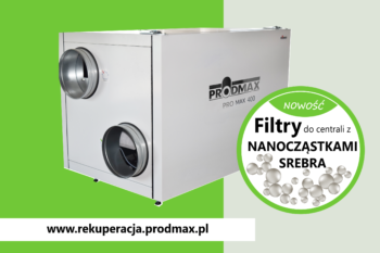 NOWOŚĆ! Filtry do centrali z nanocząstkami srebra