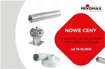 Nowe ceny od 18 października 2021