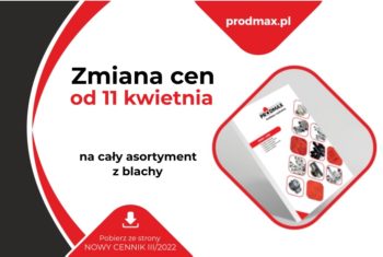 Zmiana cen od 11 kwietnia