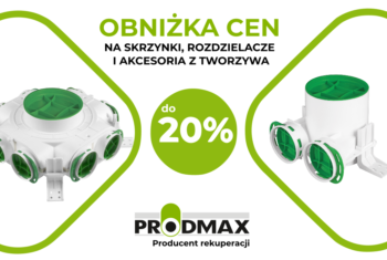 Obniżka cen na skrzynki i rozdzielacze z tworzywa